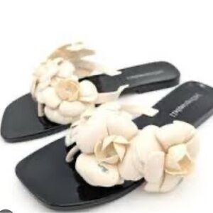 Jeffrey Campbell Cream Floral Sandals